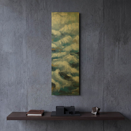 'Above the Mountains II' By Silvia Vassileva Gold Metal Wall Art