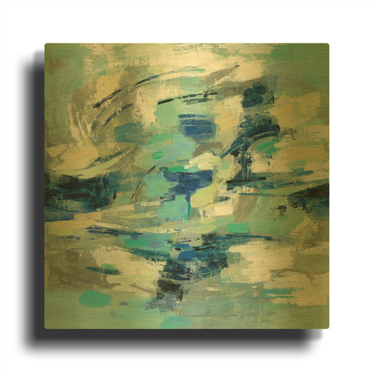 'Unexpected Wave' By Silvia Vassileva Gold Metal Wall Art
