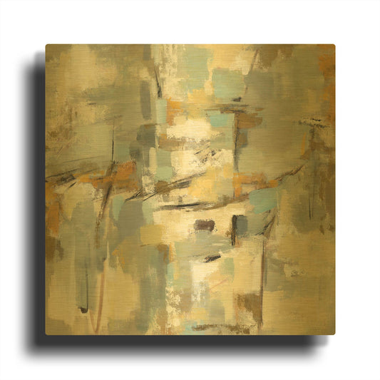 'Old Port' By Silvia Vassileva Gold Metal Wall Art