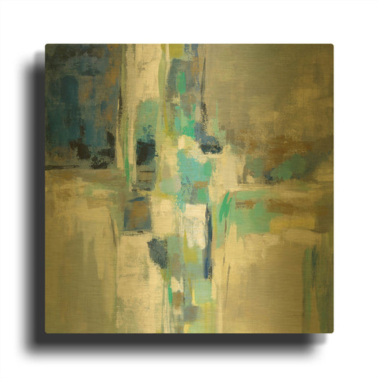 'Spring Water' By Silvia Vassileva Gold Metal Wall Art