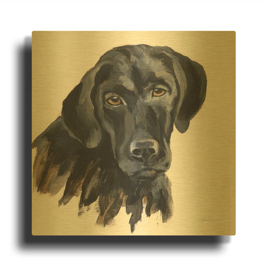 'Chrissy' By Silvia Vassileva Gold Metal Wall Art