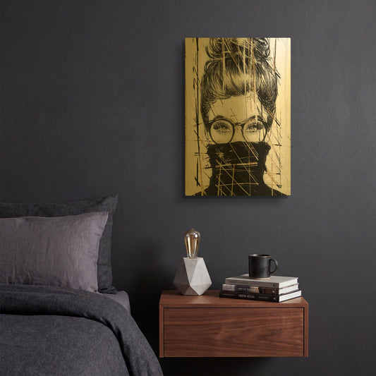 'Golden Girl 1' By Karen Smith Gold Metal Wall Art