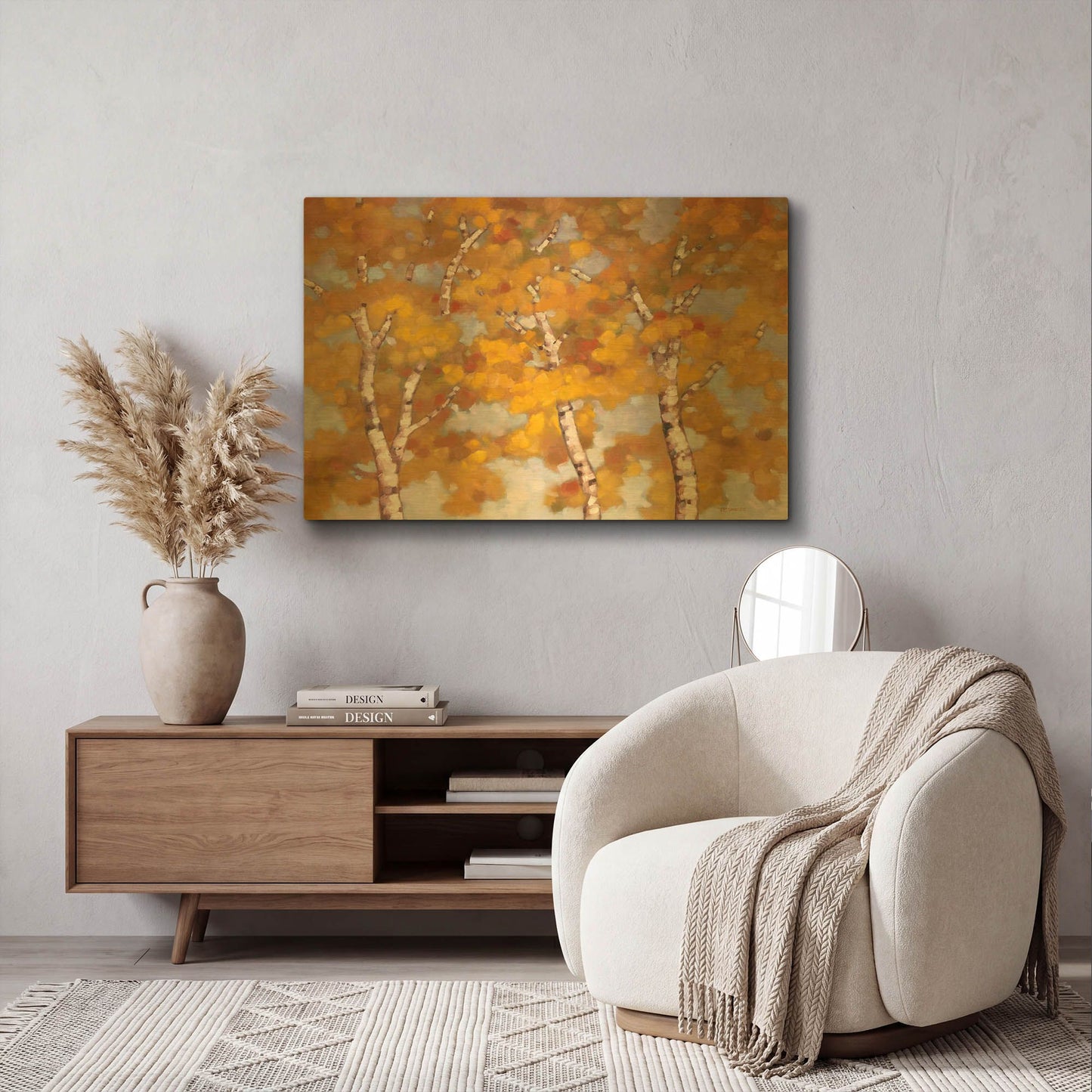 'Soft Breeze 2' By Graham Reynolds Gold Metal Wall Art