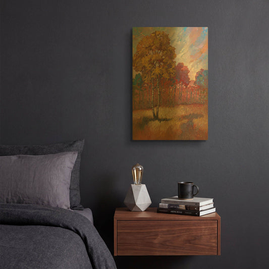 'Tree Line 2' By Graham Reynolds Gold Metal Wall Art