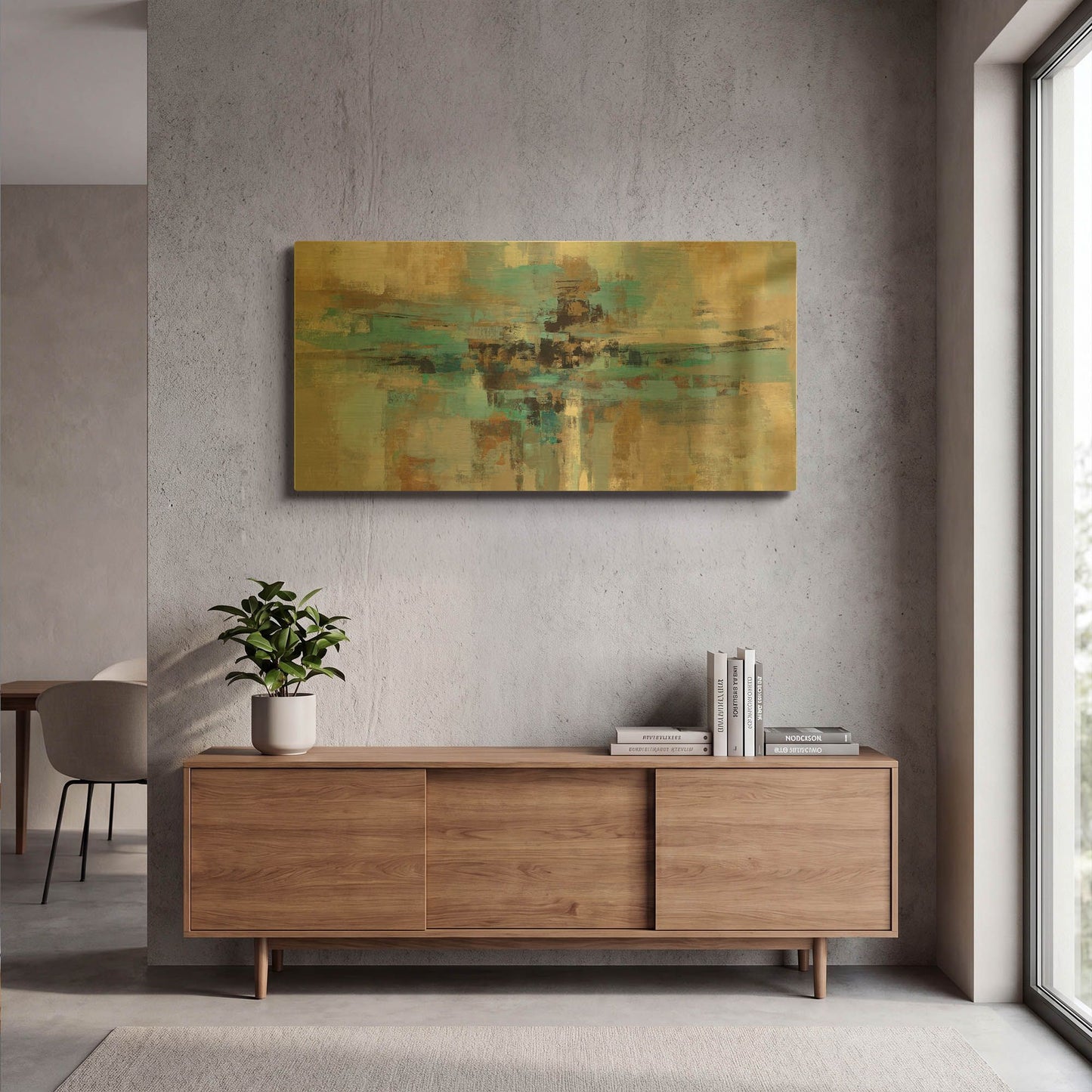 'Morning Fjord' By Silvia Vassileva Gold Metal Wall Art