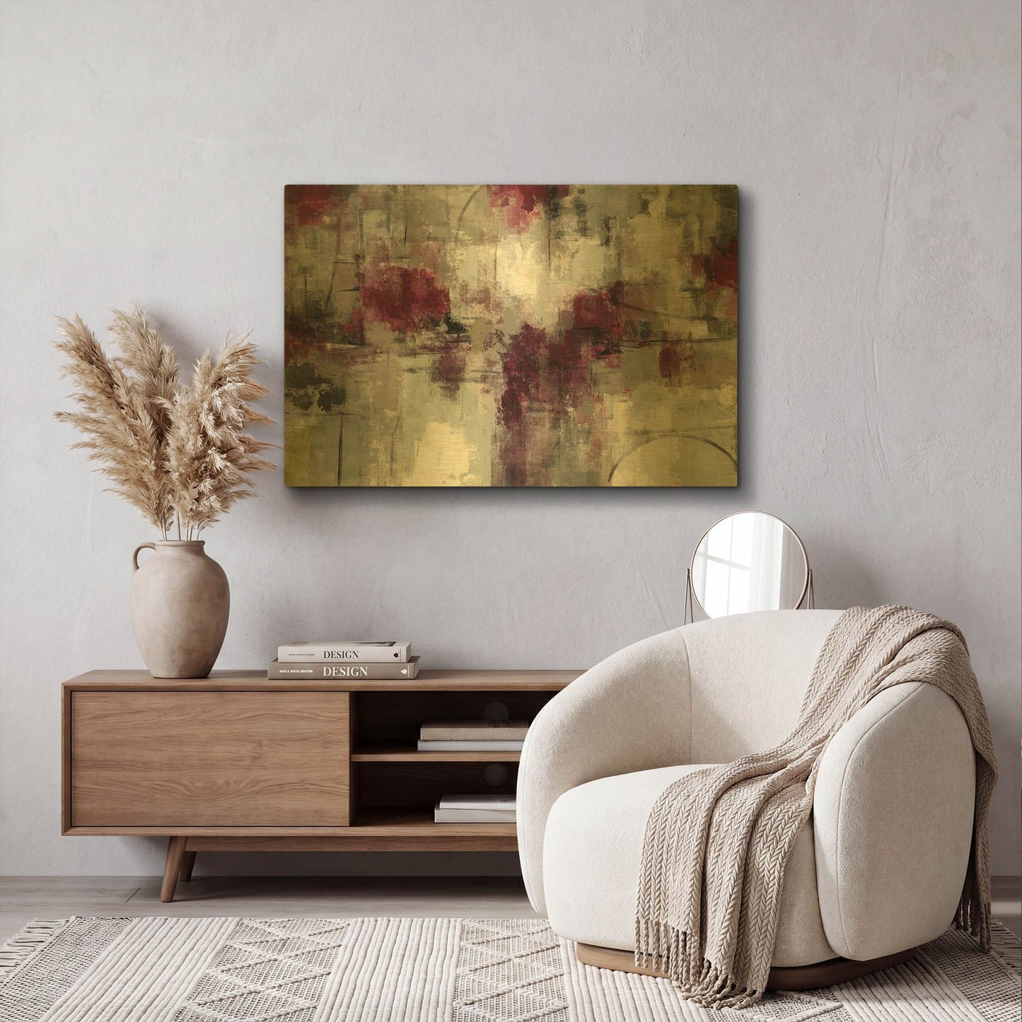 'Stone Gardens' By Silvia Vassileva Gold Metal Wall Art