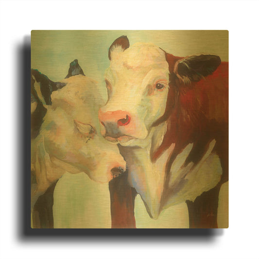 'In Love' By Jeanette Vertentes Gold Metal Wall Art