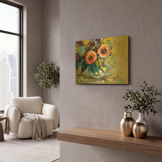 'Light Study' By Jeanette Vertentes Gold Metal Wall Art