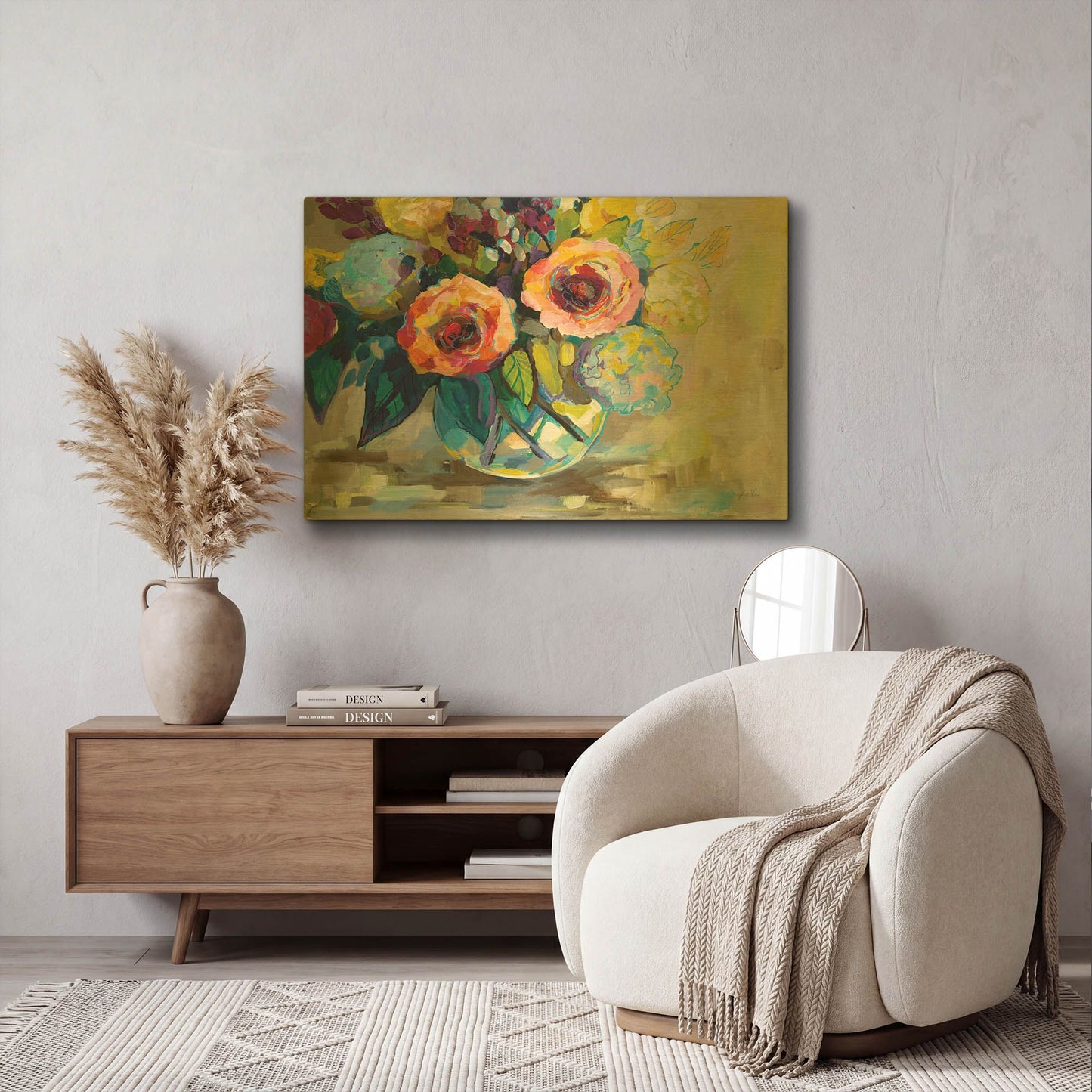 'Light Study' By Jeanette Vertentes Gold Metal Wall Art