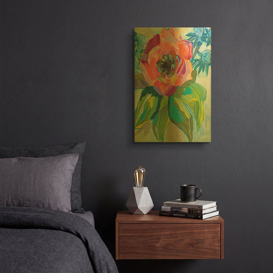 'Poppy' By Jeanette Vertentes Gold Metal Wall Art