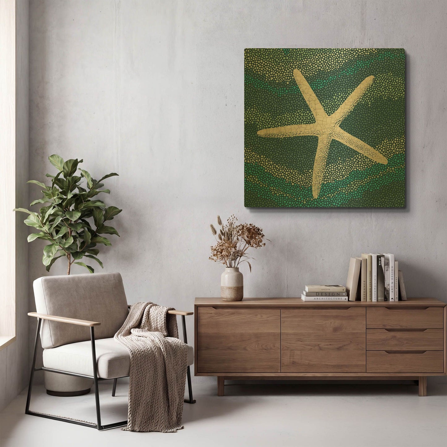 'Star Drift' By Wild Apple Portfolio Gold Metal Wall Art