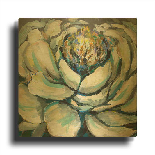 'Bloom II' By Jeanette Vertentes Gold Metal Wall Art