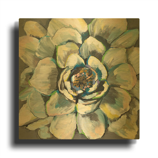 'Bloom III' By Jeanette Vertentes Gold Metal Wall Art