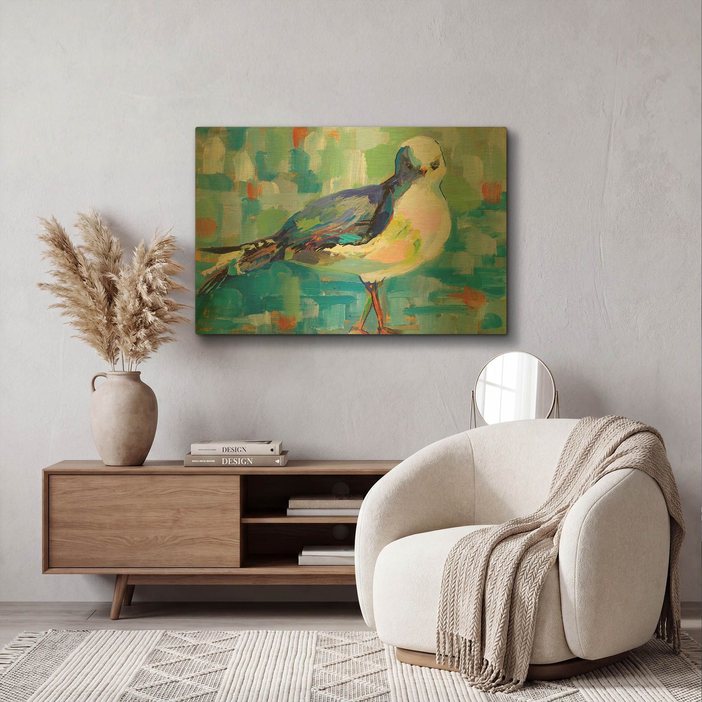 'Mike' By Jeanette Vertentes Gold Metal Wall Art
