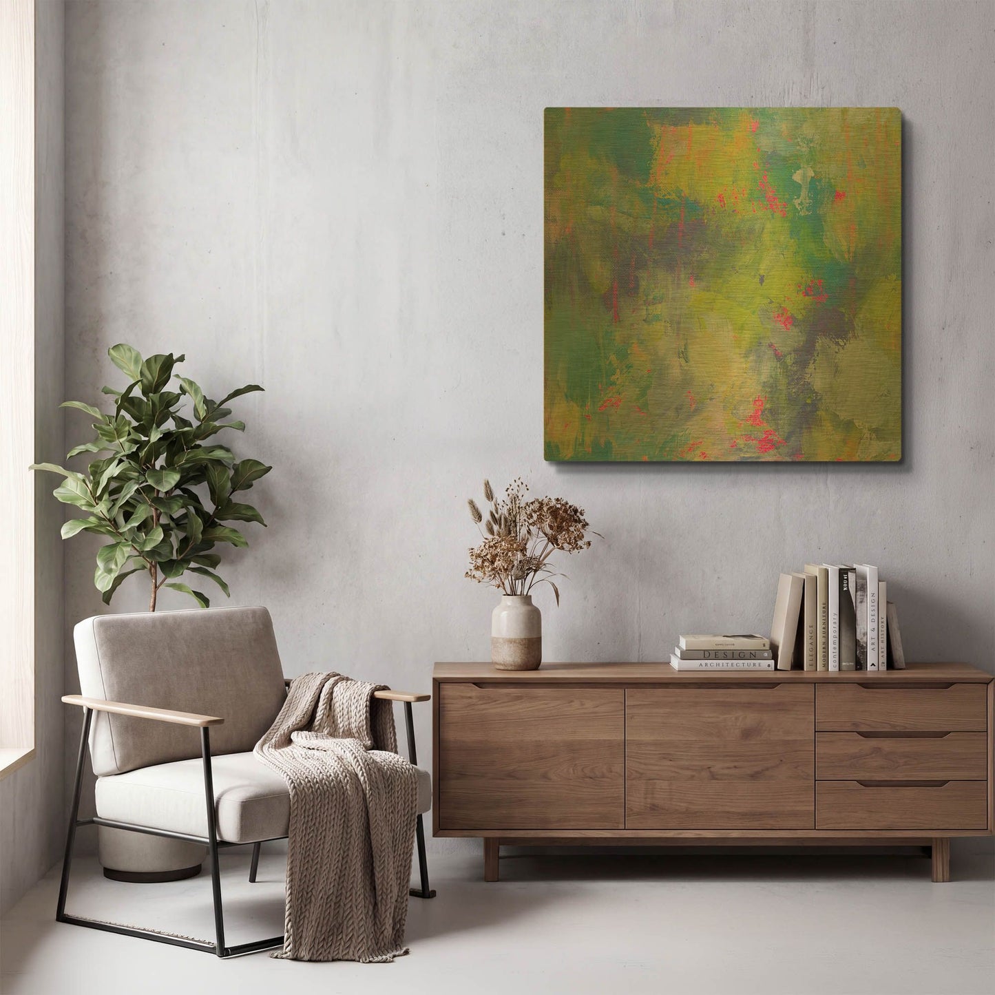 'Glee' By Jeanette Vertentes Gold Metal Wall Art