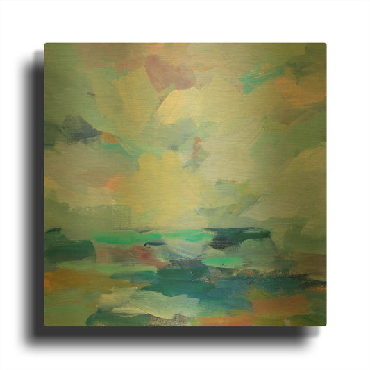 'Storm II' By Silvia Vassileva Gold Metal Wall Art