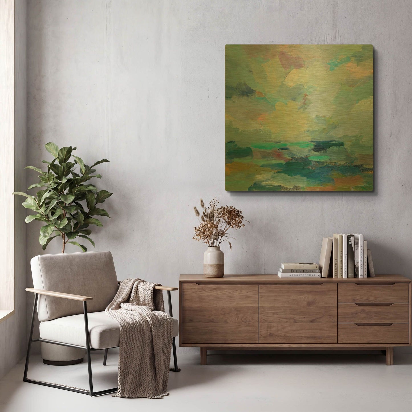 'Storm II' By Silvia Vassileva Gold Metal Wall Art