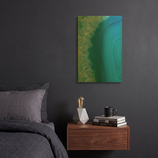 'Agate Geode I' By Wild Apple Portfolio Gold Metal Wall Art