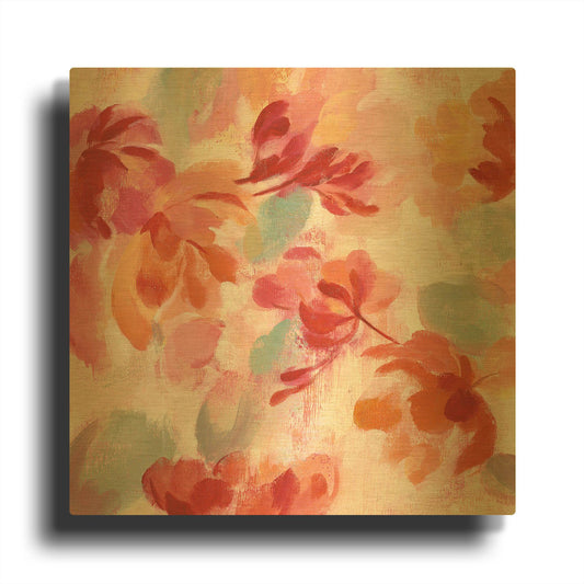'Spring Galore II' By Silvia Vassileva Gold Metal Wall Art
