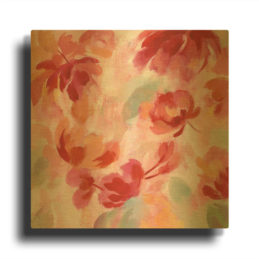 'Spring Galore III' By Silvia Vassileva Gold Metal Wall Art