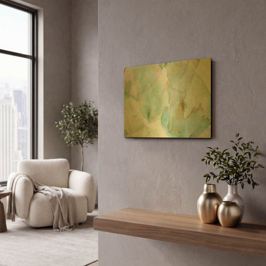 'Carolina Skyscape' By Delores Naskrent Gold Metal Wall Art