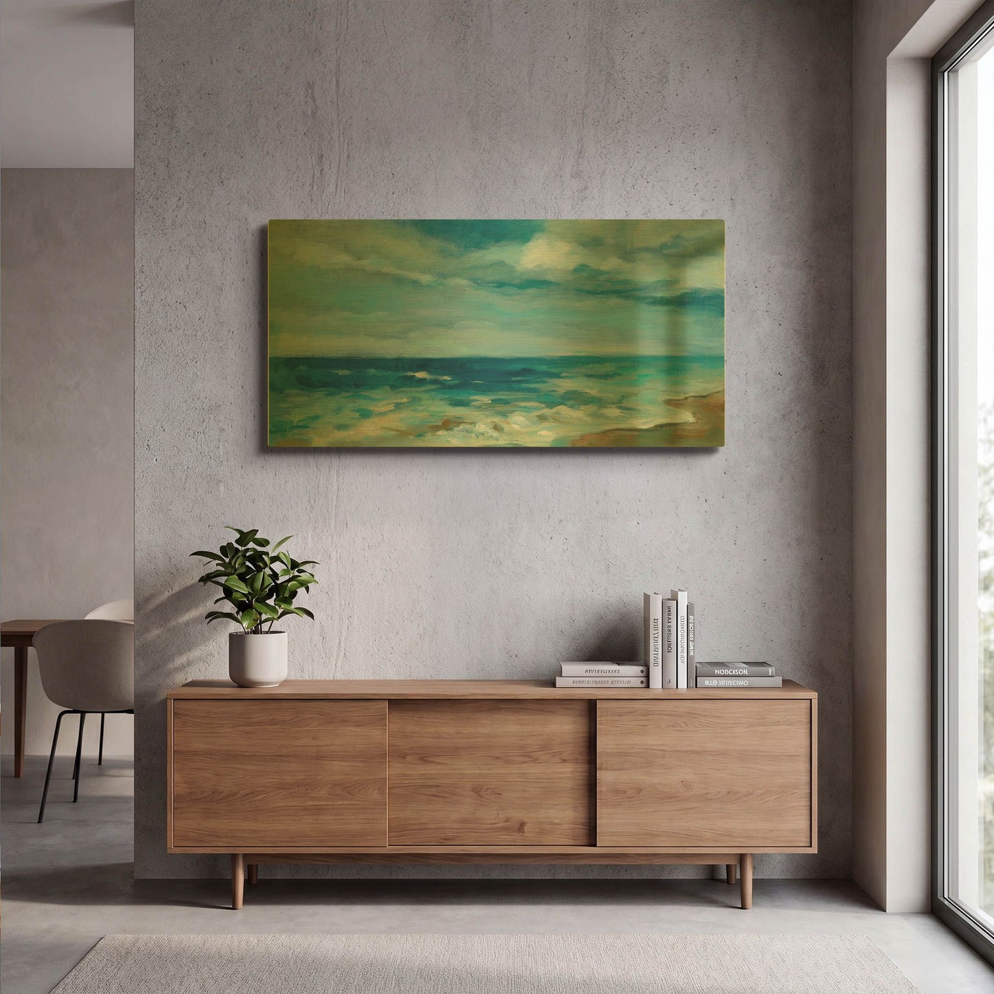 'Ocean Waves' By Silvia Vassileva Gold Metal Wall Art