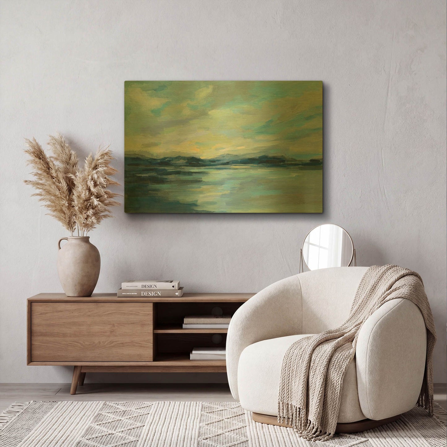 'Indigo Sea' By Silvia Vassileva Gold Metal Wall Art