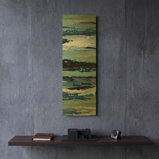 'Coastal Sea Foam III' By Silvia Vassileva Gold Metal Wall Art