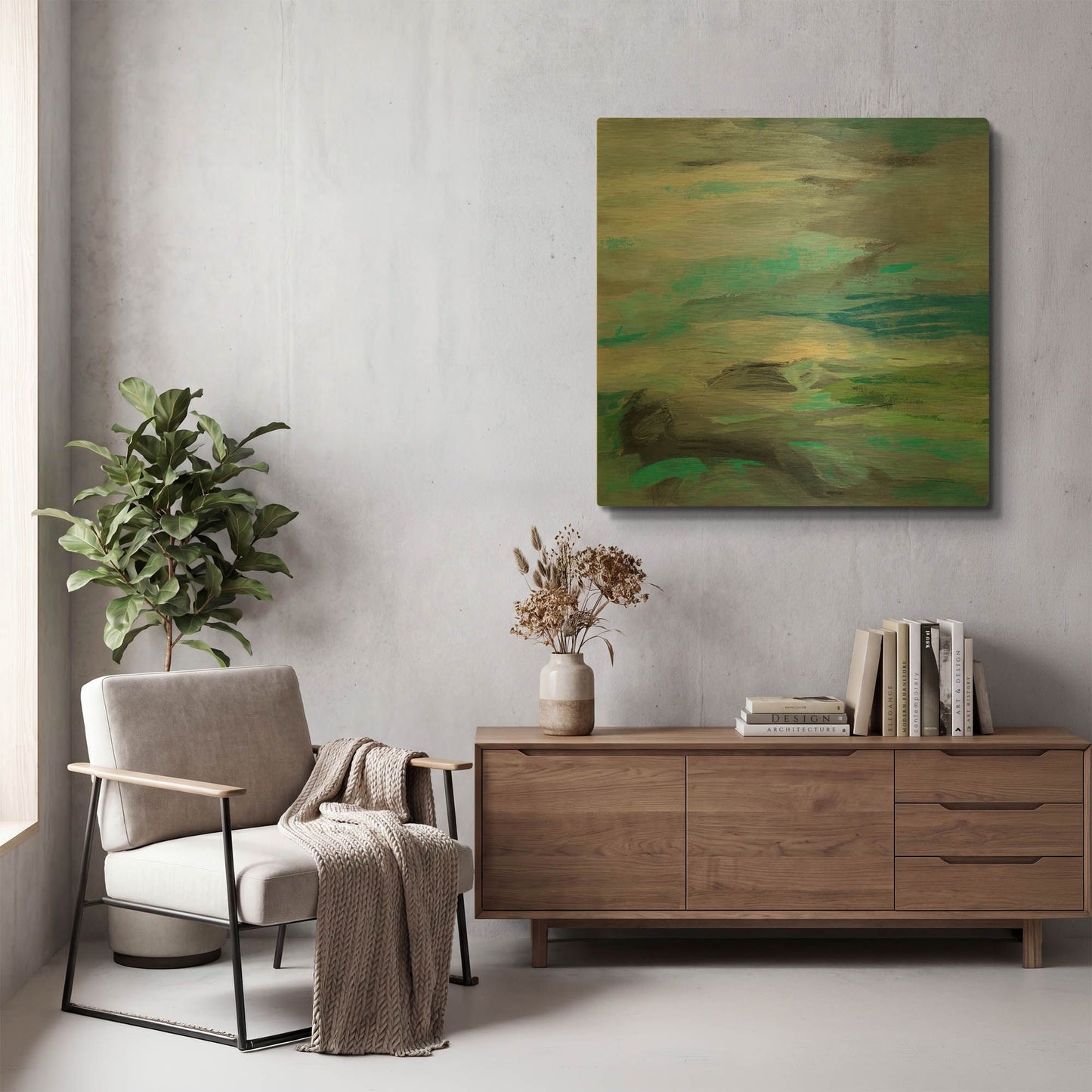 'Volcano Edge' By Silvia Vassileva Gold Metal Wall Art