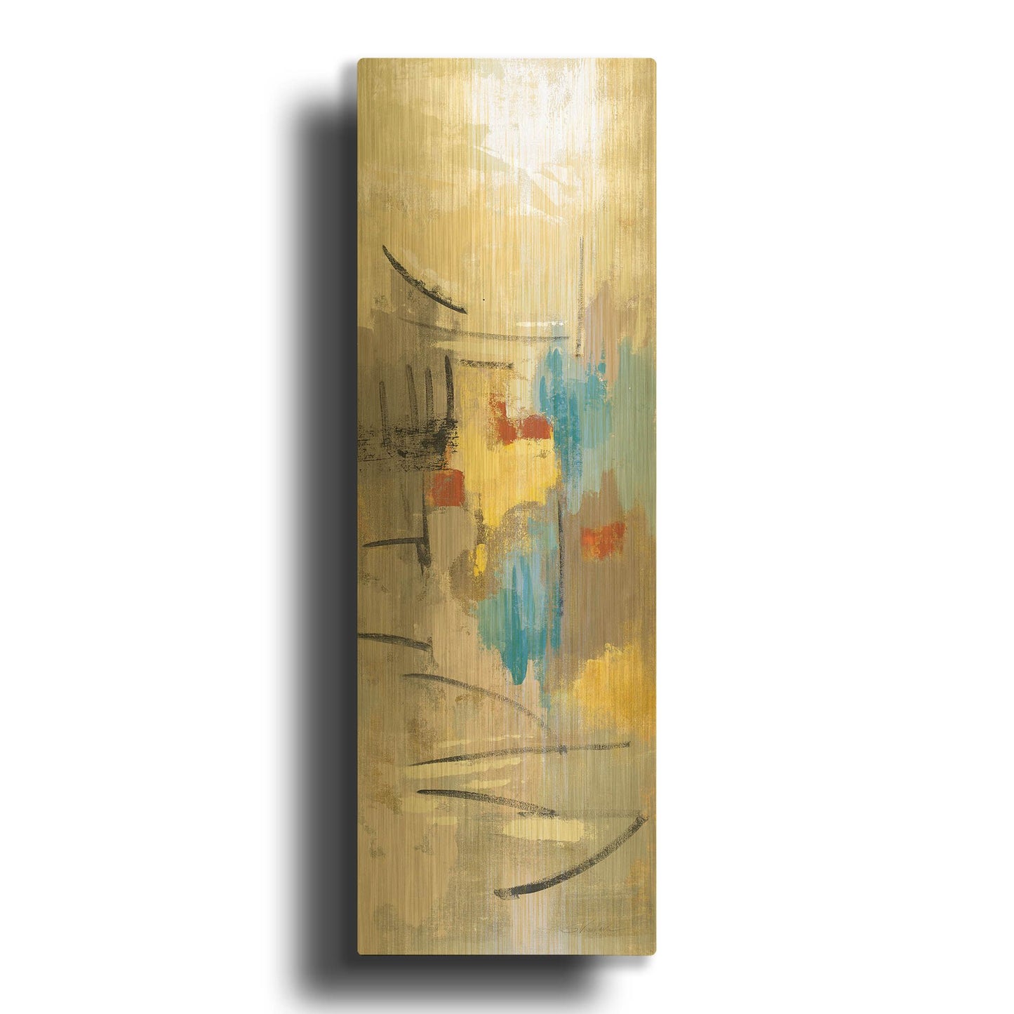'Sail Away I' By Silvia Vassileva Gold Metal Wall Art