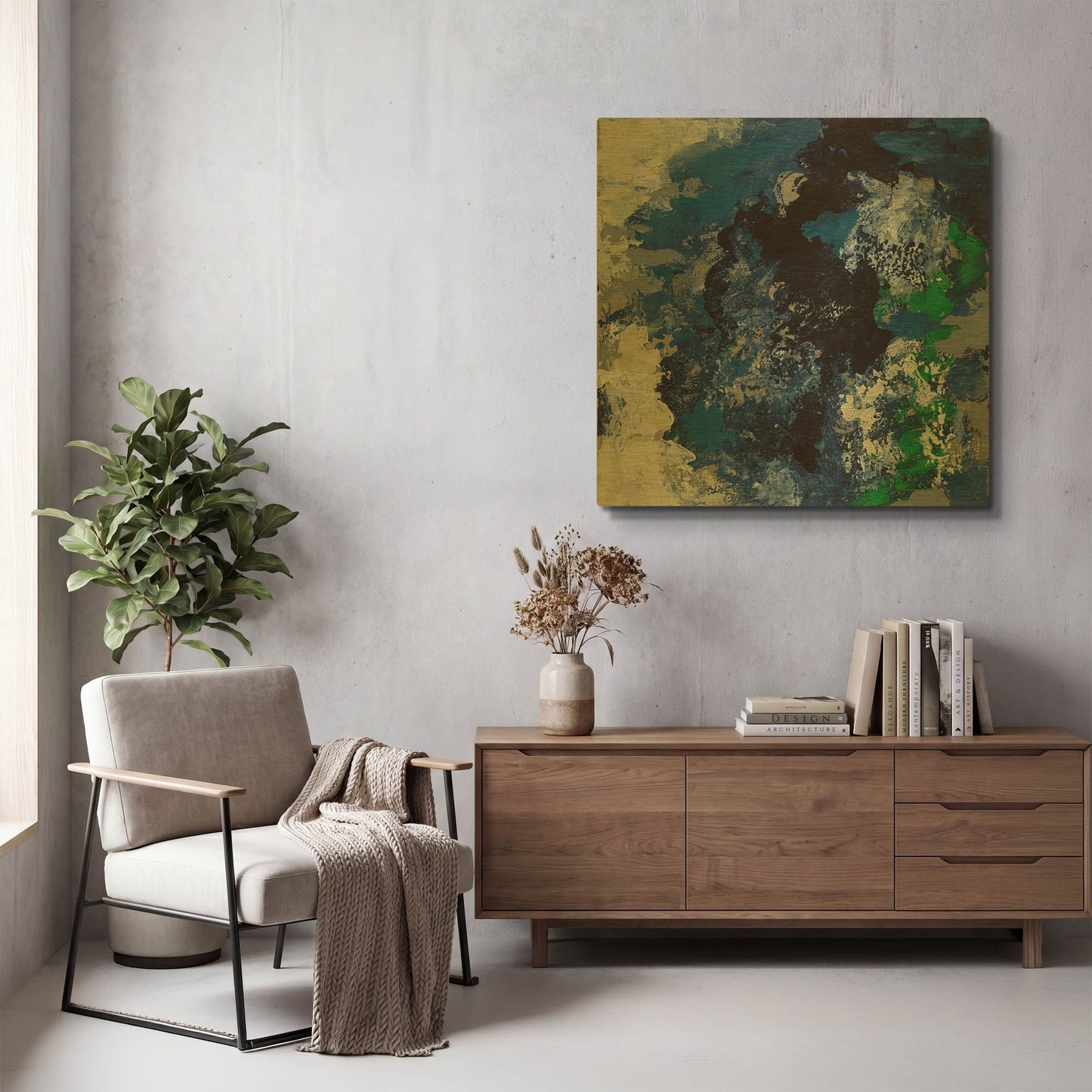'Northern Coast II' By Silvia Vassileva Gold Metal Wall Art