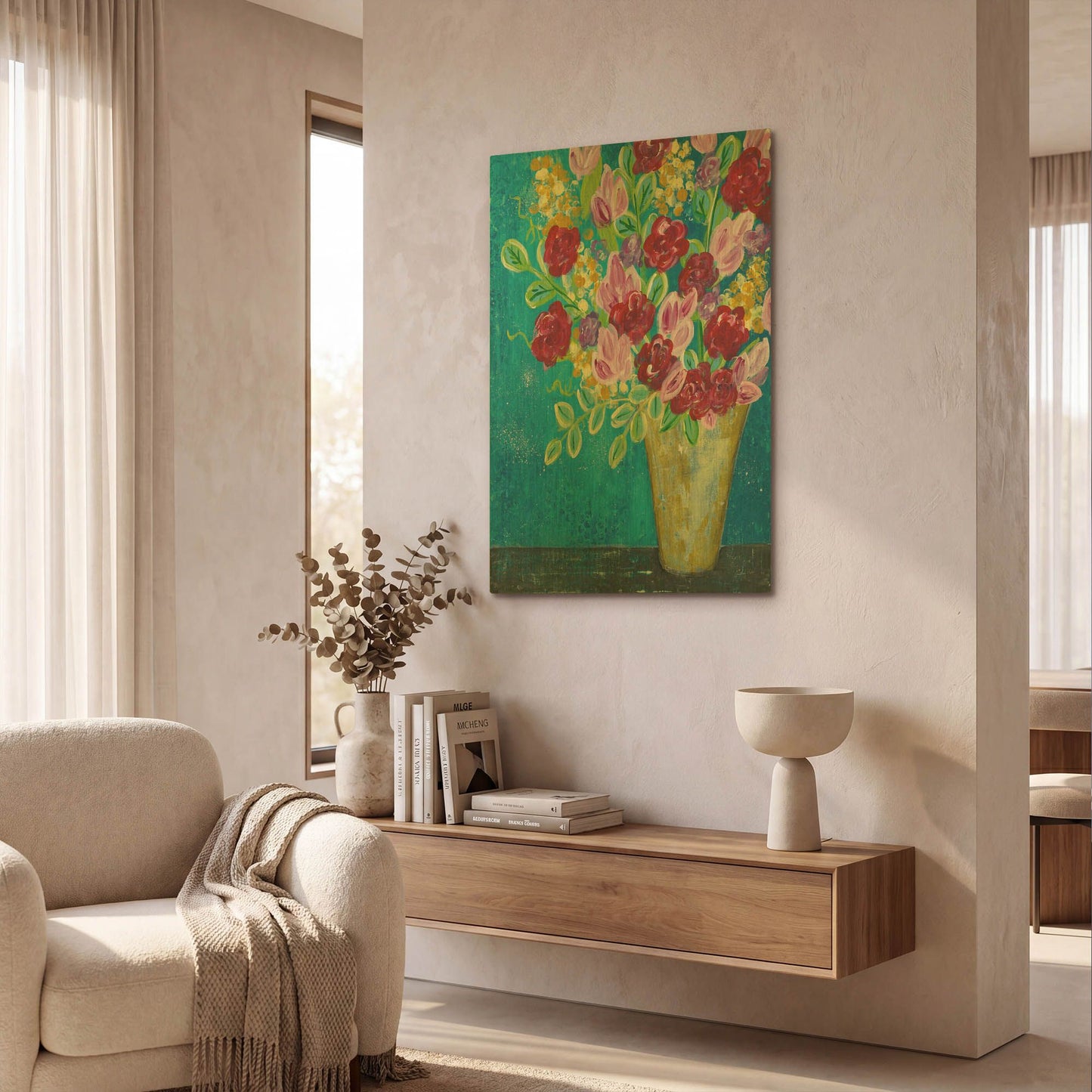 'Bright Summer' By Courtney Prahl Gold Metal Wall Art