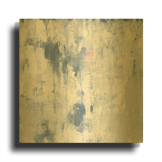 'White Out II' By Courtney Prahl Gold Metal Wall Art