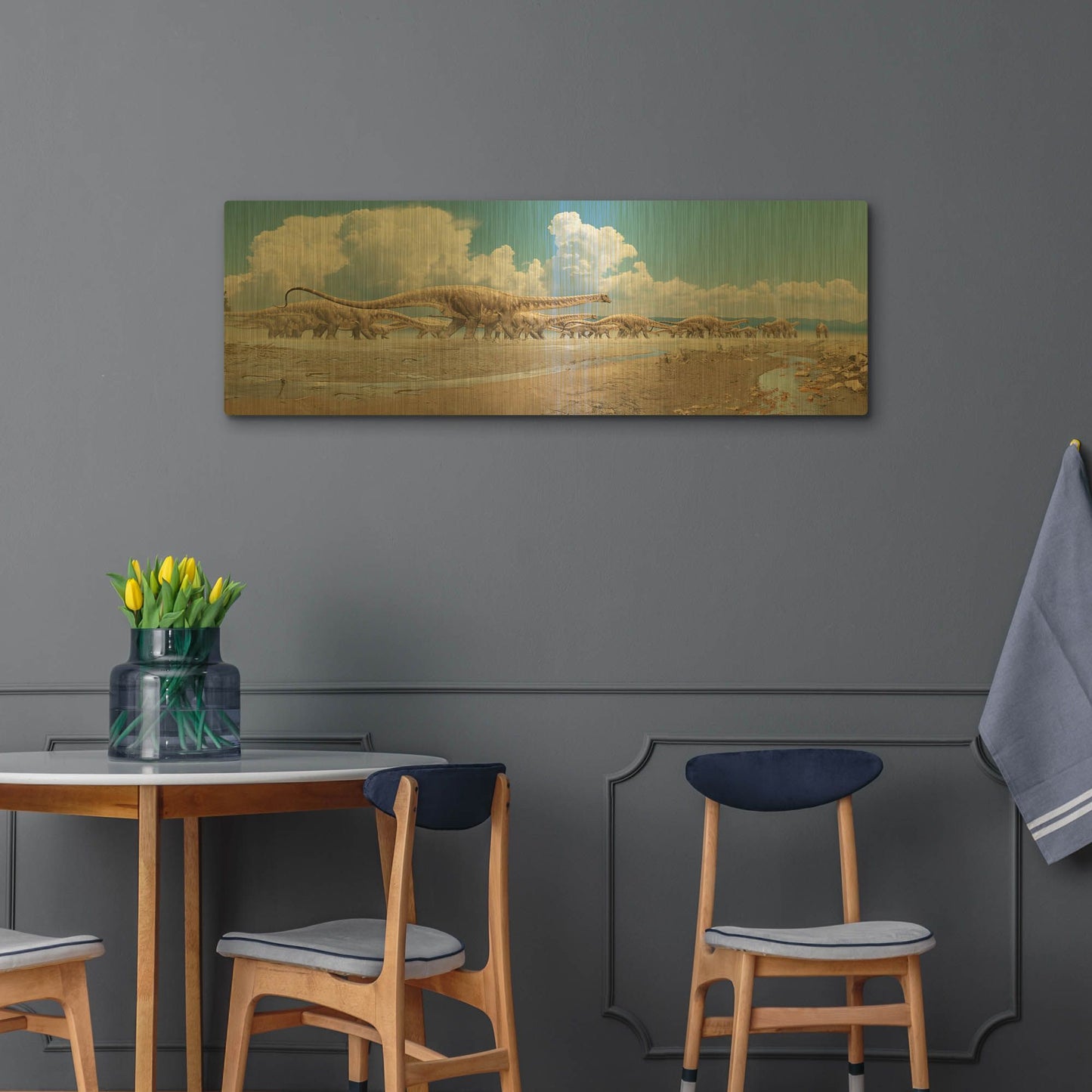 'Migration' By Damir Martin Gold Metal Wall Art