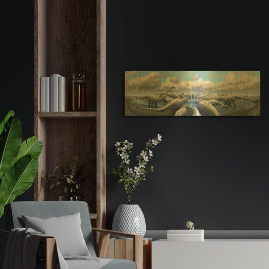 'Moment Before Extinction' By Damir Martin Gold Metal Wall Art