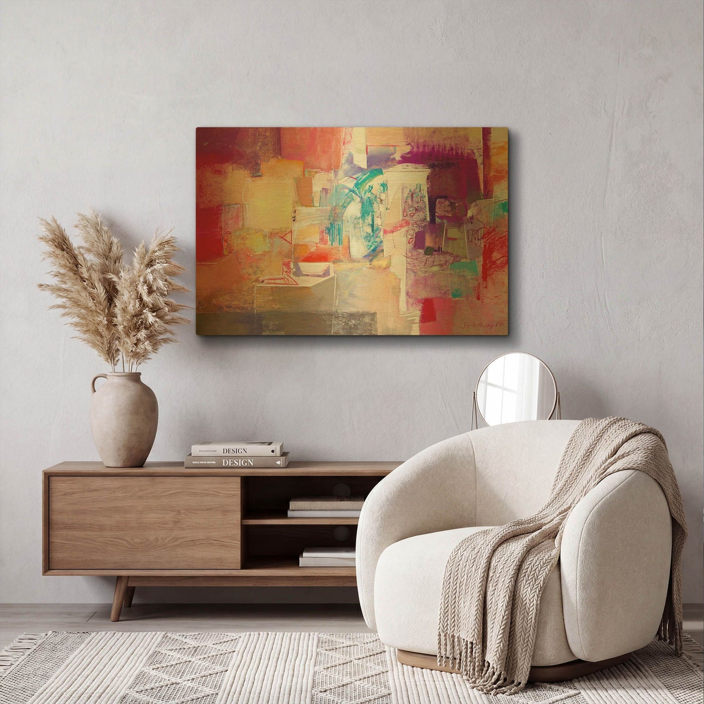 'Purple Series 1' By Jennifer Gardner Gold Metal Wall Art