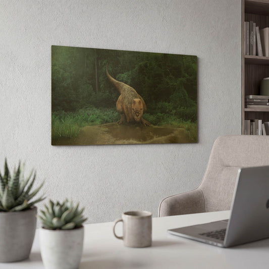 'Watering Hole' By Damir Martin Gold Metal Wall Art
