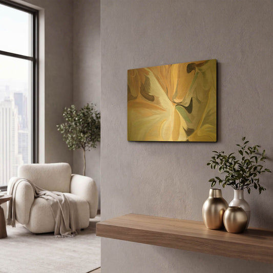 'Notes of Elegance 7' By Irena Orlov Gold Metal Wall Art