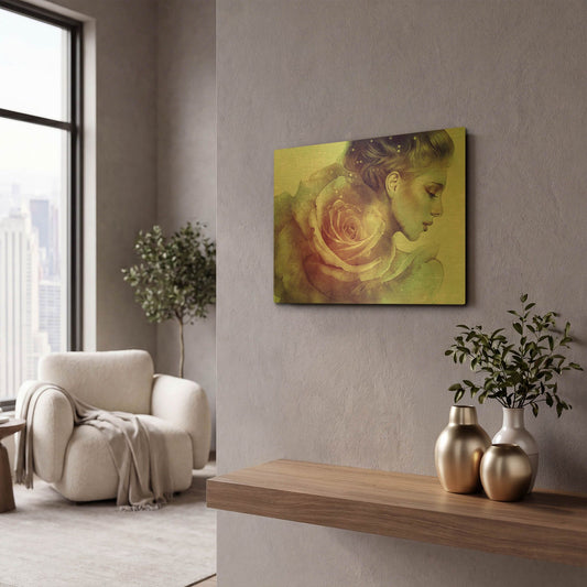 'June' By Anna Dittman Gold Metal Wall Art