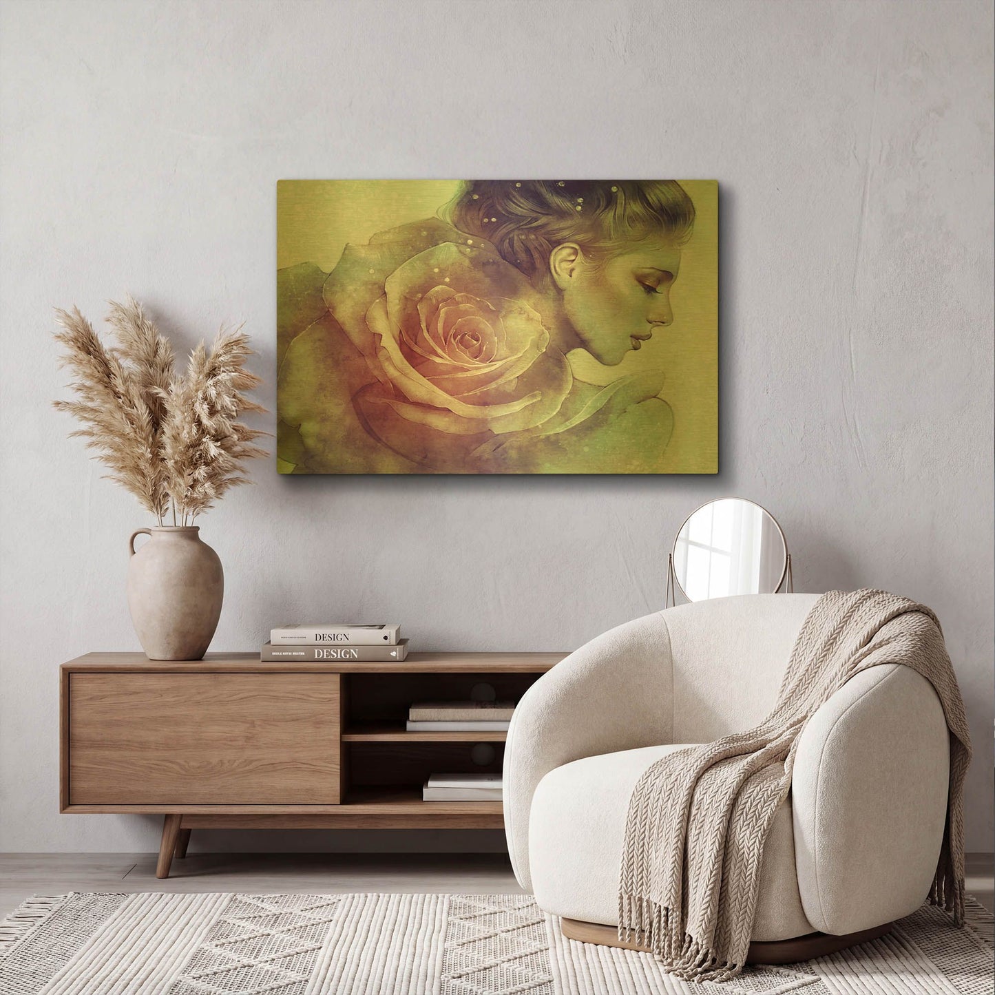 'June' By Anna Dittman Gold Metal Wall Art