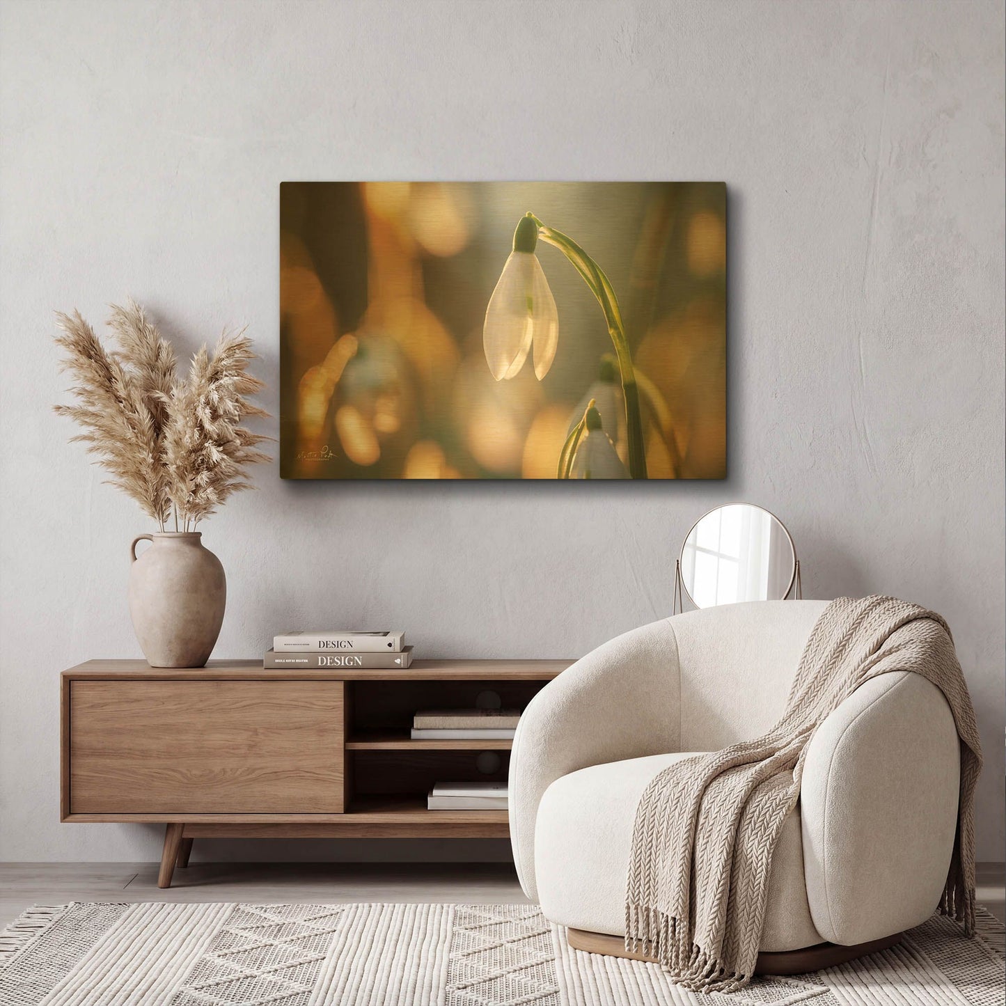 'Shining Beauty' By Martin Podt Gold Metal Wall Art