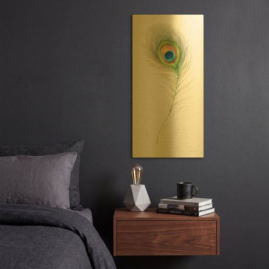 'Jaipur X' By Danhui Nai Gold Metal Wall Art