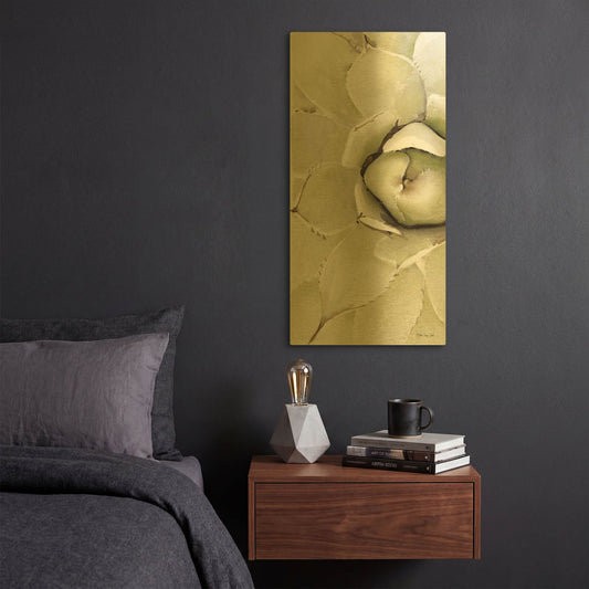 'Agave Panel 2' By Stellar Design Studio Gold Metal Wall Art