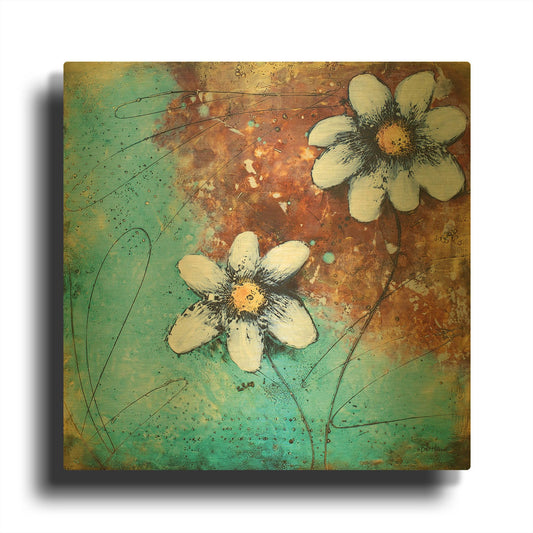 'Custom Balance II' By Britt Hallowell Gold Metal Wall Art