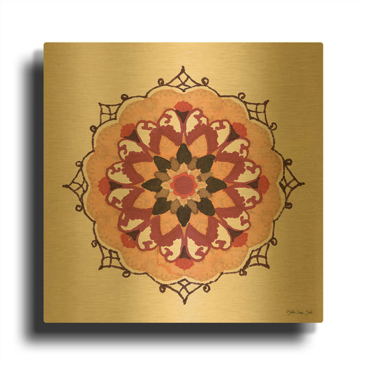 'Mandala 1' By Stellar Design Studio Gold Metal Wall Art