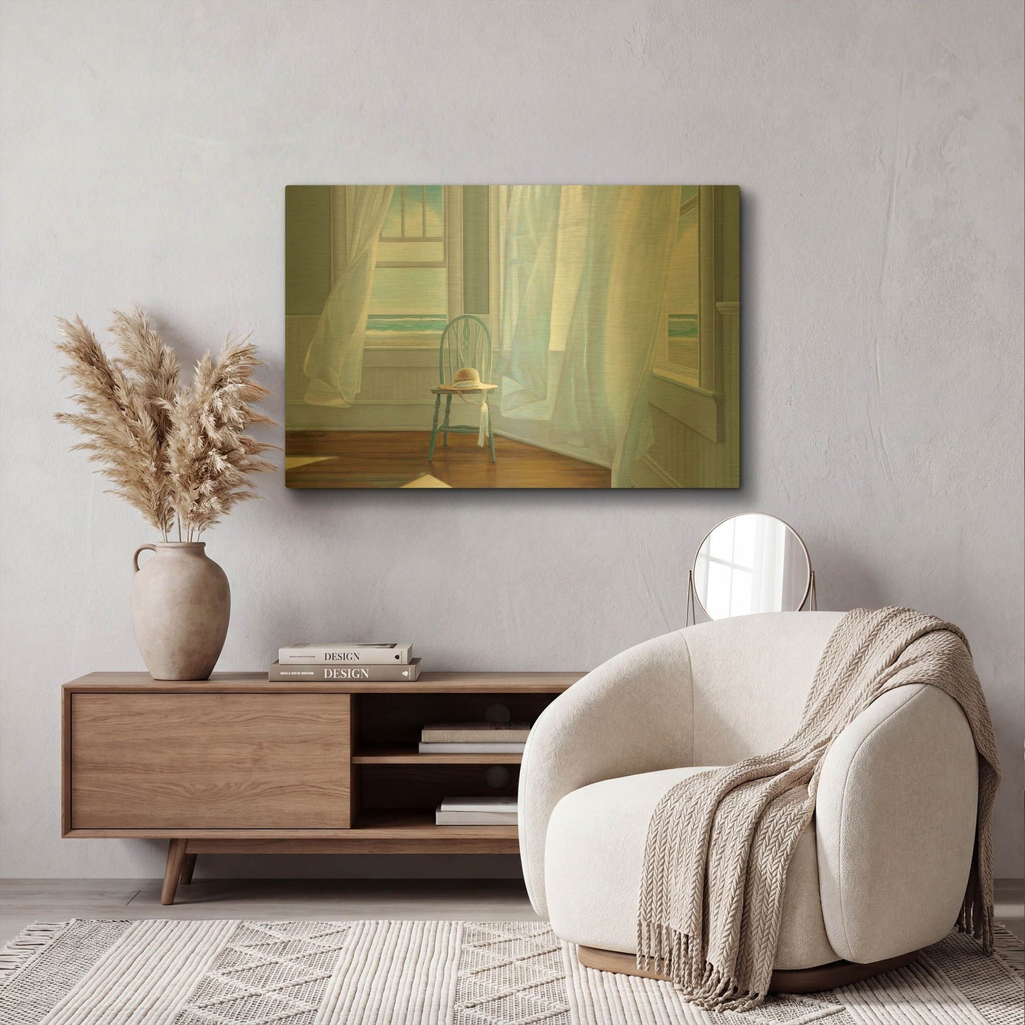 'Intention' By Karen Hollingsworth Gold Metal Wall Art