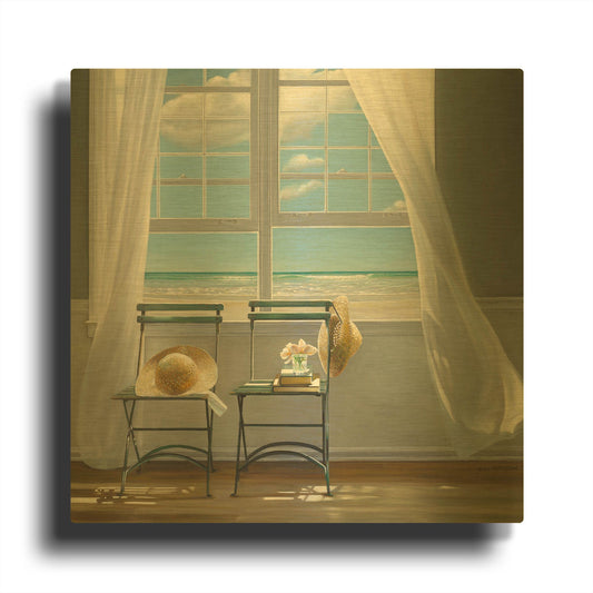 'Slow Motion' By Karen Hollingsworth Gold Metal Wall Art