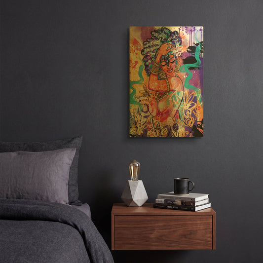 'Gold Flowers' By Justin Copeland Gold Metal Wall Art