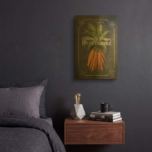 'Fresh Carrots' By House Fenway Gold Metal Wall Art
