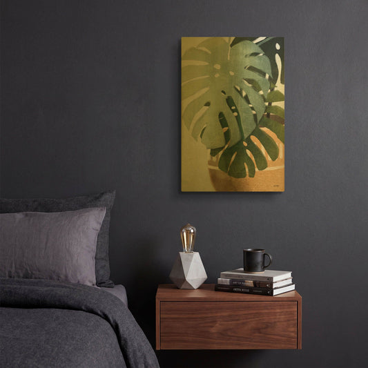 'Monstera Leaves' By House Fenway Gold Metal Wall Art